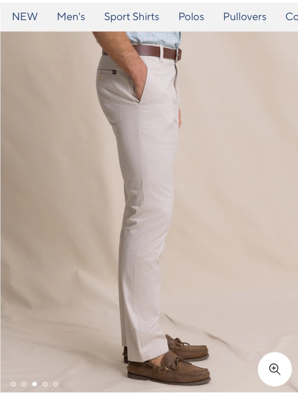 Southern Tide Men's Straight-Leg Chinos in Khaki - Picture 2 of 7